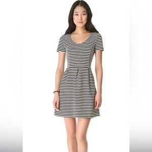 J. CREW size S Striped Black and White Women's Dress